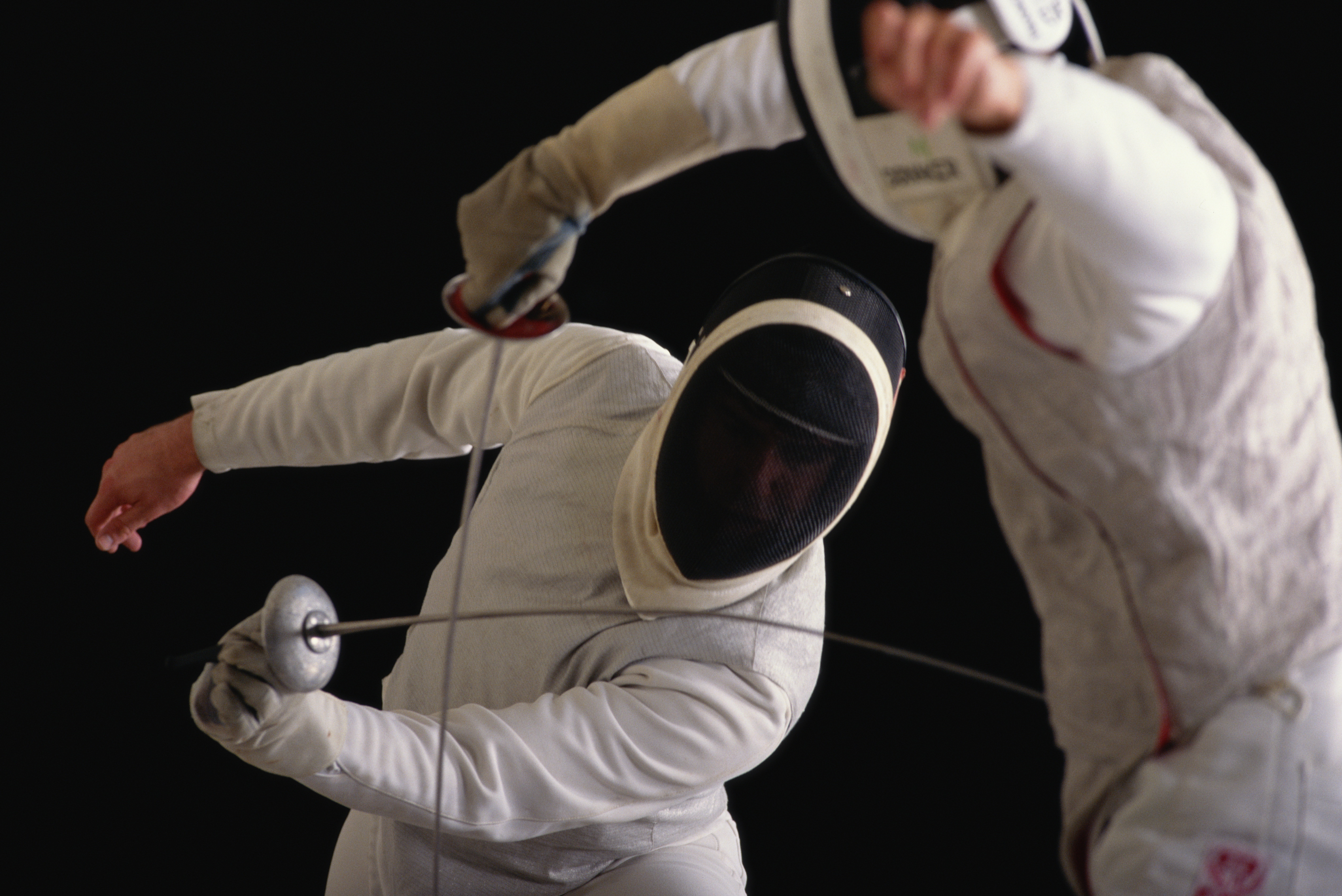 Fencing, competitors in action