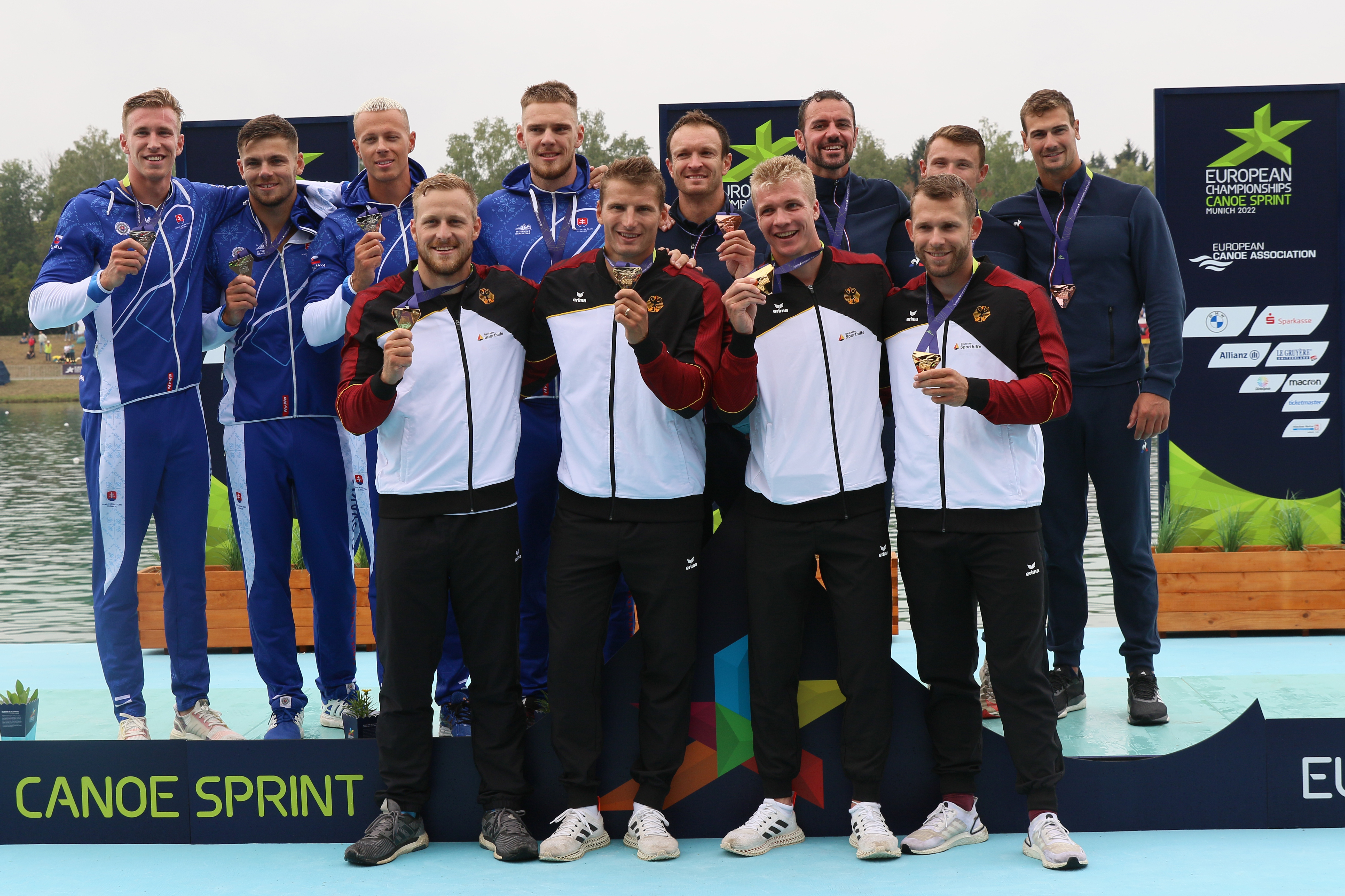 Męska czwórka kajakowa jedną z głównych atrakcji sprintu kajakowego na Igrzyskach Europejskich 2023.